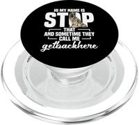 Tervuren Belge Propriétaire Amoureux des Animaux Nom Stop Belge Tervuren PopSockets PopGrip pour MagSafe