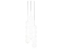 Terzani Abacus 3 Medium Round Pendant Pendelleuchte, 3 x 5 boules, rosette blanche