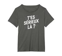 T'es sérieux là ? T-Shirt, Femme Grandes Tailles, Asphalte, 6X