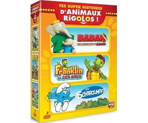 Tes super histoires d'animaux rigolos - Babar, les aventures de Badou + Franklin et ses amis + Les Schtroumpfs [Pack]