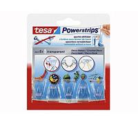 Tesa 0001300 Powerstrips Lot de 5 crochets décoratifs Transparent