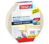 Tesa® 05282-00011-09 Ruban adhésif en papier Crêpe de peintre Classic, 50 m x 30 mm, beige
