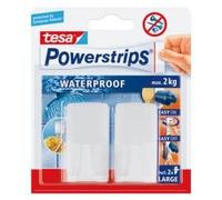 tesa Crochets Powerstrips WAVE en plastique blanc Blanc G