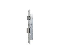 TESA 2200 Serrure à encastrer pour profilés métalliques, axe 5 mm, finition blanc zingué, pêne réversible
