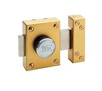 Tesa Serrure 2101-AE/50 Bouton intérieur/extérieur Finition verni doré