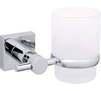 tesa 40257-00000-00 hukk Gobelet porte-brosse à dents colle chrome (brillant), blanc (satiné) mural