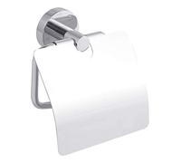 Tesa 40400 Deluxxe Dérouleur papier toilette sans couvercle, adhésif, métal chromé finition brillante, design moderne, garanti inoxydable, 99mm x 160mm x 45mm Accessoire de salle de bain, angulaire