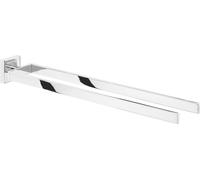 Tesa 40403-00000-00 tesa Deluxxe Porte-serviettes 2 bras avec solution adhésive argenté
