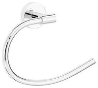 Tesa 40438 Elegaant Porte-Serviettes Anneau, adhésif, chromé, Design Unique, Garanti Inoxydable, 154mm x 185mm x 45mm Accessoire de Salle de Bain