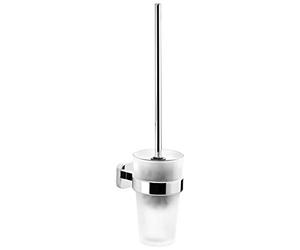 Tesa 40441 Elegaant support sèche-cheveux, adhésif, chromé, design extraordinaire, garanti inoxydable, 50mm x 86mm x 130mm Accessoire de salle de bain 40441-00000-00