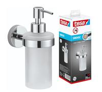 tesa SMOOZ 40323-00000-00 Distributeur de savon 200 ml chrome (brillant), blanc (satiné)