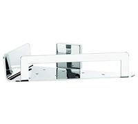 Tesa 40474 Exxcellent porte-serviettes anneau, adhésif, chromé, design intemporel, garanti inoxydable, 150 x 203 x 62 mm Accessoire de salle de bain, Arrondie