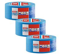 tesa 4440 Adhésif de Précision Extérieur UV-PLUS - Ruban de Masquage Résistant aux Intempéries pour une Utilisation en Extérieur - Lot de 3 - Bleu