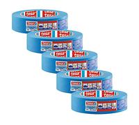tesa 4440 Adhésif de Précision Extérieur UV-PLUS - Ruban de Masquage Résistant aux Intempéries pour une Utilisation en Extérieur - Lot de 5 - Bleu