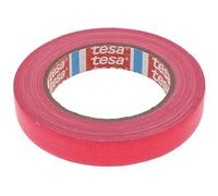 Tesa 4671 Rose Fluo Ruban adhésif toile Gaffer - Tissu enduit en PE coloré, Épais, Intérieur et Extérieur Très adhésif pour Arts et Spectacles Signalisation 19 mm x 25 m (rose fluo)