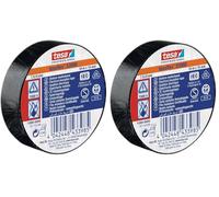 tesa 53988-00000-00 Bande Isolante 53988 Noir (L x B) 10m x 15mm 1 Rolle(n) (Lot de 2)