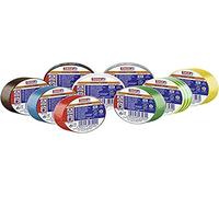Ruban isolant tesa tesa® Professional 53988-00135-00 marron, vert, jaune, blanc, gris, bleu, rouge, noir, noir (L x l) 10 m x 15