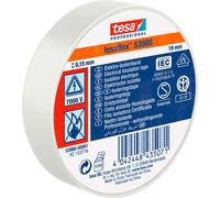 Tesa 53988 Ruban D'Isolation Électrique En PVC Professionnel 19Mm X 25M - Blanc
