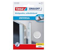 Tesa 55226-00003-01 - Círculos de cierre uso Universal ON&OFF - 16mm, 8 pares, Blanc