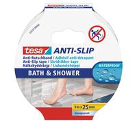 tesa 55533-00000-11 tesa Ruban antidérapant bain et douche, 25 mm x 5 m, transparent