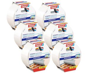 tesa 55731-00500-11 Jeu de rubans adhésifs double-face blanc (L x l) 10 m x 50 mm 6 pc(s)