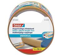 Tesa 56170-4 Universal Ruban Adhésif Double-Face, Jaune-Brun/Blanc, 5 M X 50 Mm