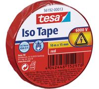 tesa 56192-00013-22 Ruban isolant rouge (L x l) 10 m x 15 mm