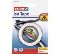tesa 56193-00001-04 Ruban adhésif isolant, 10m x 15mm, blanc, blister