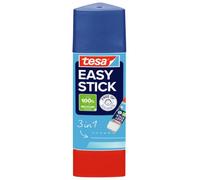 tesa 5703000 - Bâton de colle universel Easy Stick, blanc | Colle à papier de précision de forme triangulaire - sans solvant, inodore - pour les bords, les lignes et les points