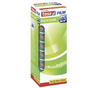Tesa - 57074-00000-00 - Eco & Clear - Ruban adhésif + dévidoir - 33 m:15 mm - Transparence parfaite