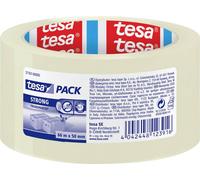 tesa Ruban adhésif d'emballage résistant pour colis de poids moyen à lourd 66 m x 50 mm Transparent
