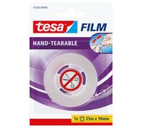 Tesa® 57520-00000-00 Film adhésif déchirable à la main PP invisible Taille du ruban (L x l) : 25 m x 19 mm(P)
