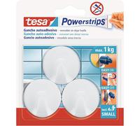 Tesa 57577 Powerstrips Petits crochets adhésifs ronds
