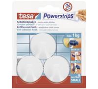 Crochet petit et rond tesa Powerstrip® tesa 57577-00000-20 blanc 3 pc(s)