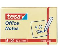 Tesa Office Notes autocollants jaunes pour notes adhésives 100 pièces 50 x 75mm