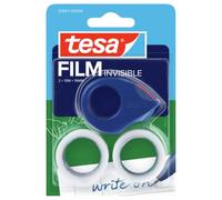 tesa 57857 - Mini dérouleur + 2 rouleaux de rubans adhésifs invisibles - 19 mm