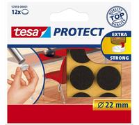 tesa 57893-00001-01 Patins en feutre Protect, marron, diamètre : 22 mm