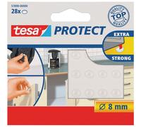 Tesa® 57898 Protect Patins En Caoutchouc Transparent Extra Fort 8Mm Paquet De 28