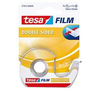 tesa® Rouleau double-face transparent tesafilm® 12 mm x 7,5 m avec dévidoir manuel 57912