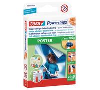 Tesa 58003-00079-00 Powerstrips Poster avec 20 bandes Blanc