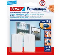 Crochet pour cadres tesa Powerstrips® tesa 58031-00020-20 blanc 2 pc(s)