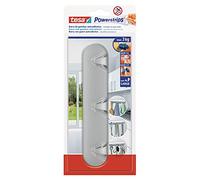 Tesa 58095-00001-01 Patère 3 crochets avec 4 bandes Chromé