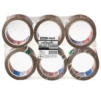 tesa 58175 - Lot de 6 Rouleaux d'emballage 66 m x 50 mm Marron