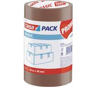 tesa BASIC Ruban adhésif PP, marron (tour de 3u x 50:48)