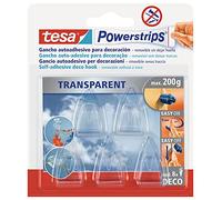Tesa 58900-00014-02 - Powerstrips PS transparent Deco Hooks Petit