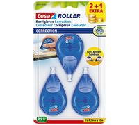 Souris de correction - Roller - Ruban blanc - Lot de 3 pièces - Tesa