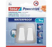 tesa 59785-00000-00 tesa Powerstrips Duo Crochets WATERPROOF Metall/Plastik