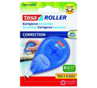 Tesa Roller de correction jetable 59811 pour droitiers et gauchers 4,2 mm Bleu 10 m