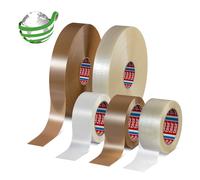 tesa 60412 50mmx132m marron, ruban d'emballage PET avec masse adhésive en caoutchouc synthétique, taux de recyclage total de 60 x36 morceau