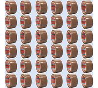 tesa 64014 - Ruban adhésif - Pour l’emballage - 66 m x 50 mm (36 rouleaux, marron)